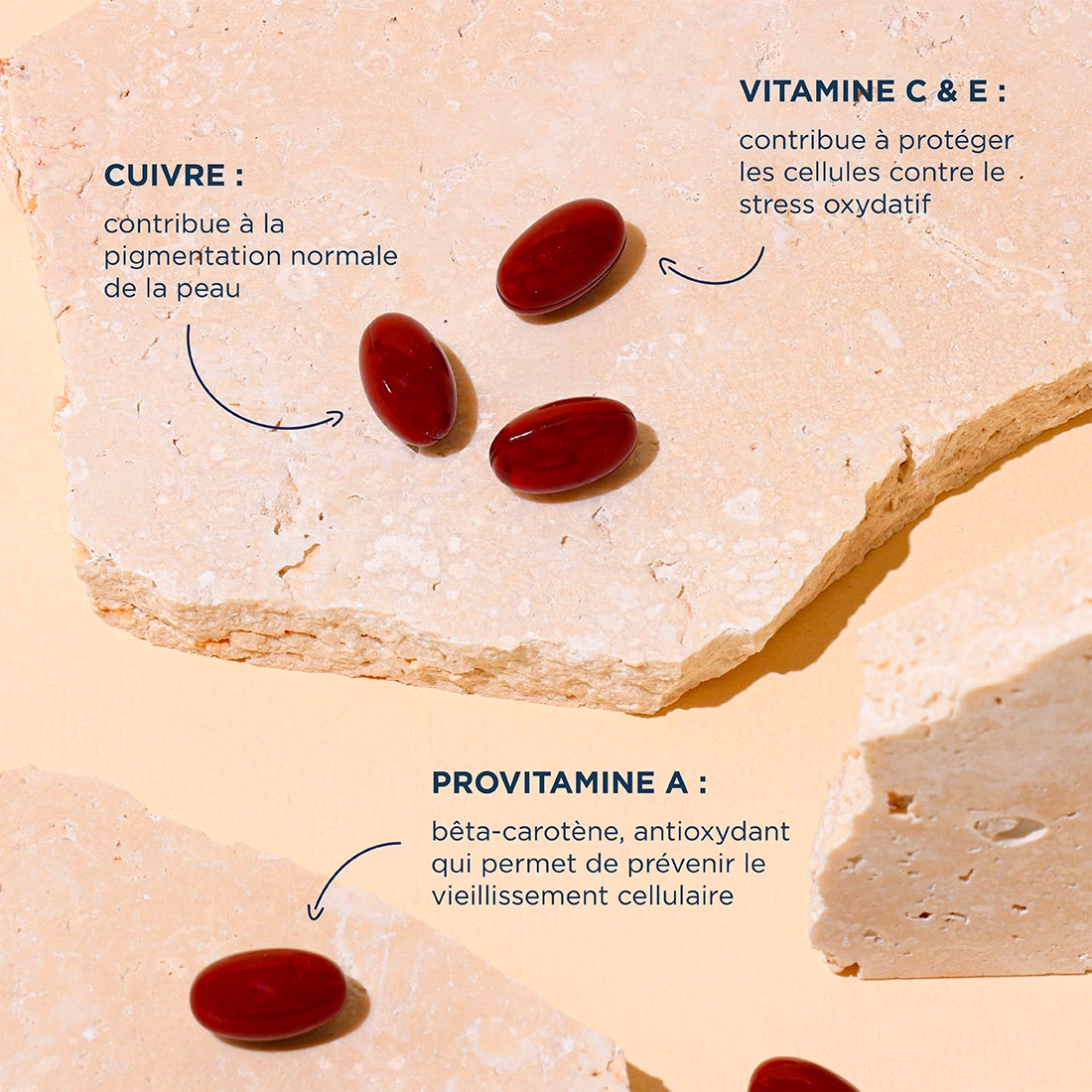 Complément alimentaire Kerbi - Prépare la peau à l'exposition solaire et prolonge le bronzage naturellement