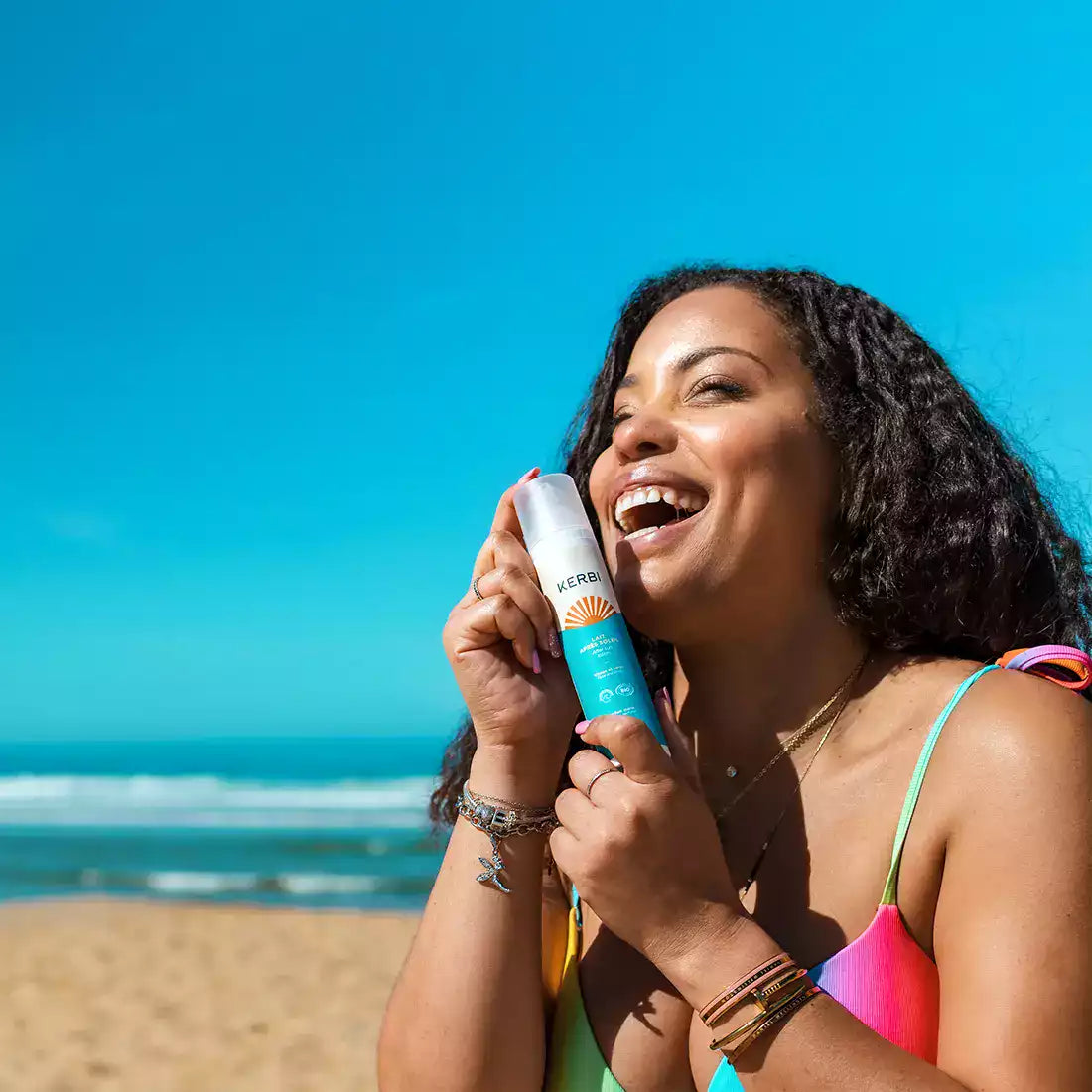 Lait hydratant après-soleil Kerbi - Pour une peau apaisée et un bronzage prolongé.