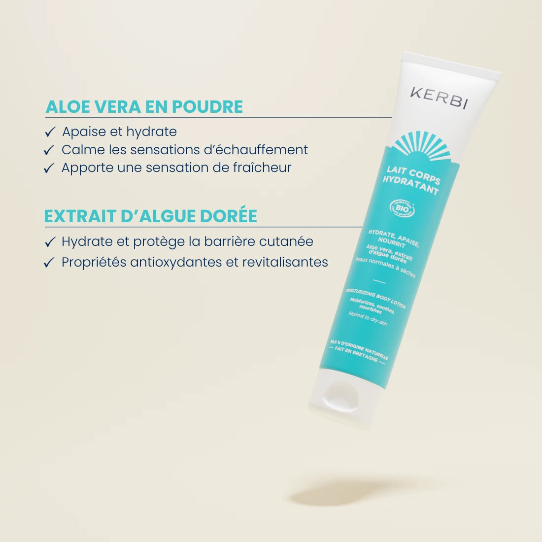 Aloe vera bio et algue dorée bretonne : deux actifs puissants pour apaiser, hydrater et renforcer la peau