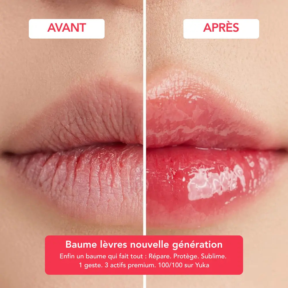Baumes lèvres SPF 50+ hydra glow. Soisn nourrissant, non collant, fini naturel. Teinte framboise Sunberry, parfum fruit rouge. Kerbi