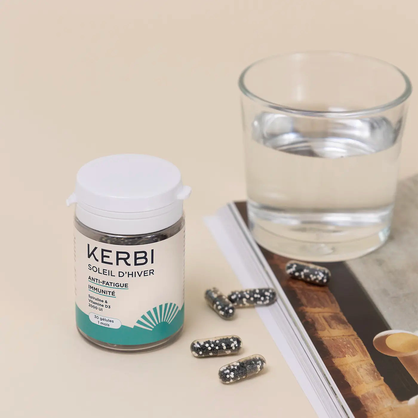 Compléments alimentaires Kerbi - Vitamine D3, renforce l'immunité et la santé osseuse, capsules naturelles.