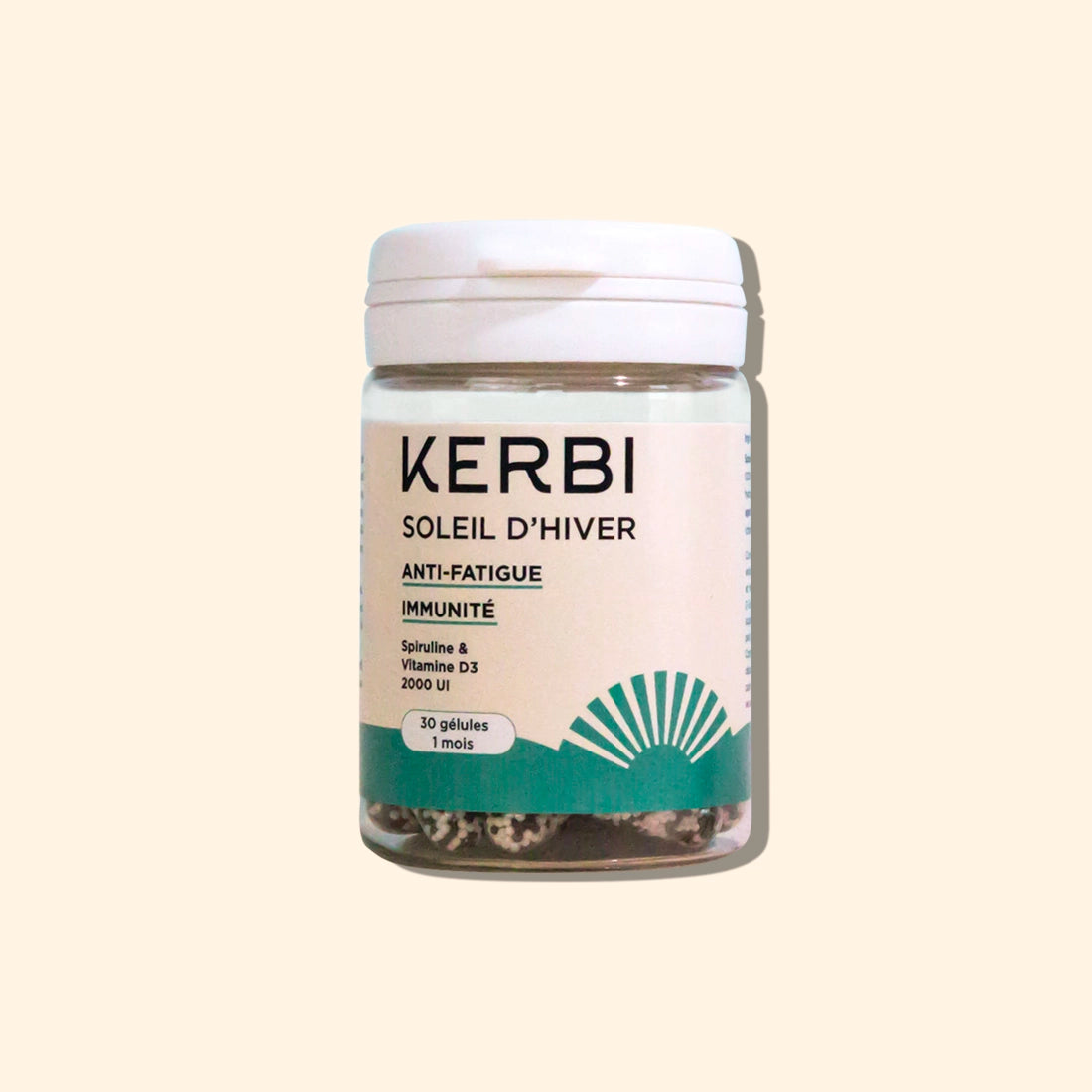 Compléments alimentaires Kerbi - Vitamine D3, renforce l'immunité et la santé osseuse, capsules naturelles.