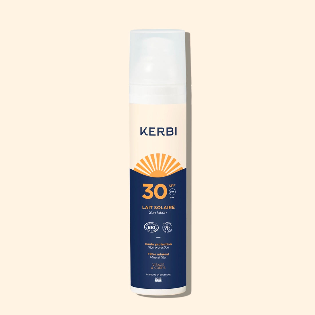Crème solaire bio Kerbi SPF 30