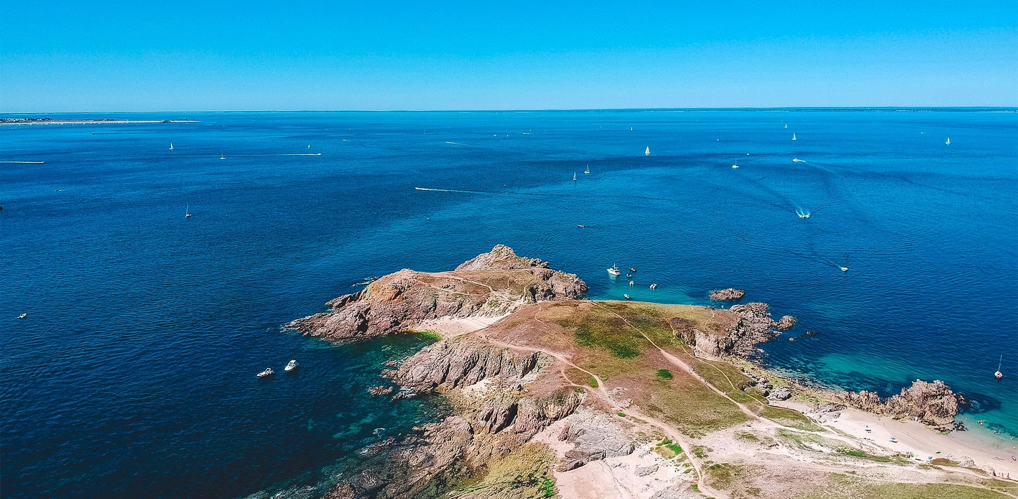 Paysage de Bretagne vue sur mer