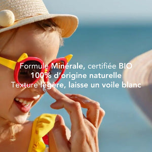 Lait solaire minéral SPF 50 – Parfum Monoï - 50g
