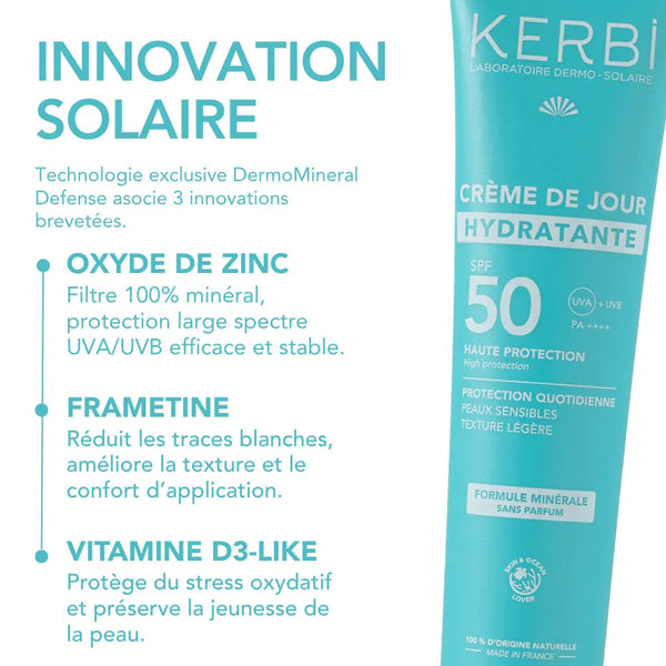 Crème visage hydratante SPF50
