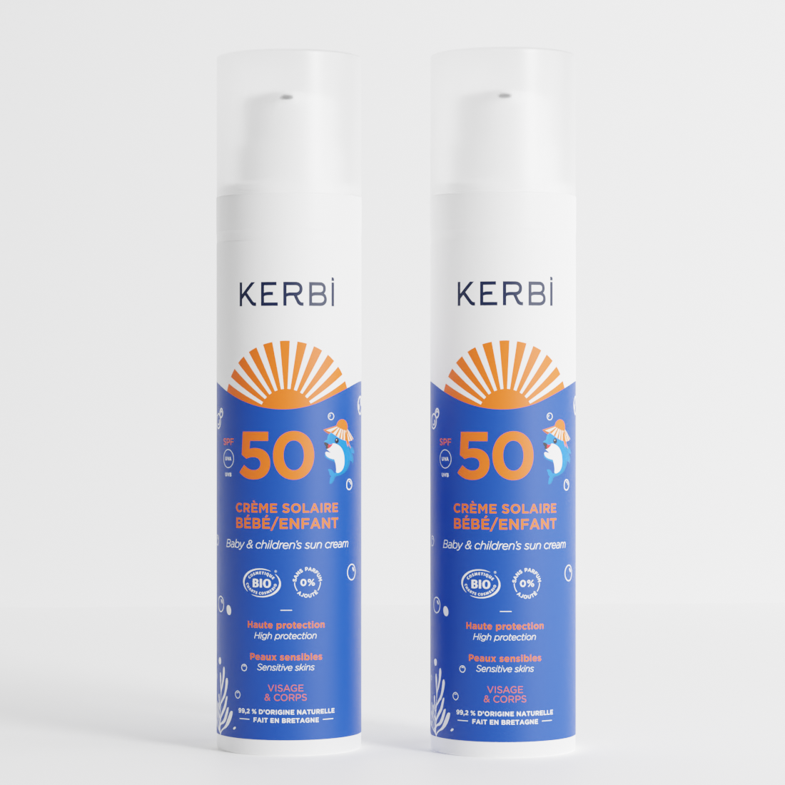 Crème Solaire Enfant SPF 50 x2