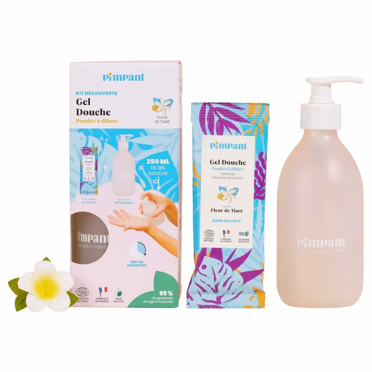 Pimpant - Kit Gel Douche Fleur de Tiaré