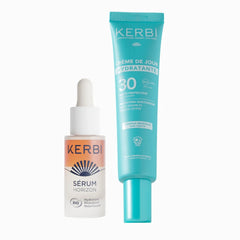 routine solaire hydratante spf 30. Crème de jour hydratante SPF30 minéral sans parfum + sérum hydratant.
