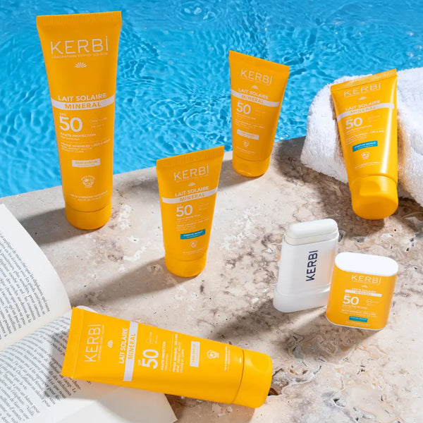 Lait solaire minéral SPF 50 – Parfum Monoï - 50g
